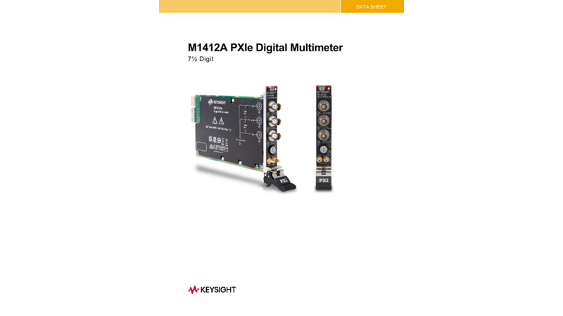 M1412A PXIe Digital Multimeter